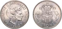 Denmark 5 Kroner Denmark 1973 S♥B 5 Kroner - Margrethe II Copper-nickel (75% Copper, 25% Nickel) Royal Danish Mint (3774000) 15.12g UNC KM 863 Sc -