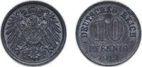 Germany 10 Pfennigs Germany Germany - 1871-1948 1919 10 Pfennigs - Wilhelm II (type 2 - small shield; without mintmarks) Zinc (Zn 1000) (147799629) -