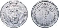 Republic of the Congo (Léopoldville) (1960-1971) 10 Francs Republic of the Congo (Léopoldville) (1960-1971) 1965 10 Francs Aluminium Royal Mint of Belgium (100100000) 3.27g UNC KM 1 Schön -