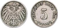 Germany 5 Pfennigs Germany Germany - 1871-1948 Second Empire 1894 A 5 Pfennigs - Wilhelm II (type 2 - small shield) Copper-nickel (Cu 750, Ni 250) -