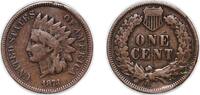 United States 1 Cent United States Federal republic 1873 1 Cent Indian Head Cent Bronze (.950 copper, .050 tin and zinc) United States Mint of Phil -