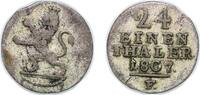 Germany 1⁄24 Thaler Germany Landgraviate of Hessen-Kassel 1807 F 1⁄24 Thaler - William I Billon (.333 silver) Clausthal Mint (997005) 1.7g CD KM 554 -