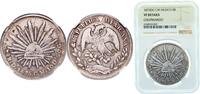 Mexico 8 Reales Mexico Federal Republic 1875 Do CM 8 Reales Silver (.903) Mexican Mint 27.07g NGC VF Chopmarked KM 377 -