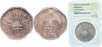Mexico 8 Reales Mexico Federal Republic 1885 C AM 8 Reales Silver (.903) Mexican Mint 27.07g NGC XF Chopmarked KM 377 -
