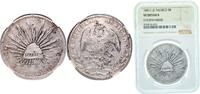 Mexico 8 Reales Mexico Federal Republic 1881 C JD 8 Reales Silver (.903) Mexican Mint (1032000) 27.07g NGC VF Chopmarked KM 377 -