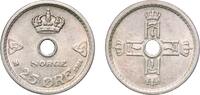 Norway 25 Øre Norway Kingdom 1924 25 Øre - Haakon VII Copper-nickel Royal Norwegian Mint (4000000) 2.4g UNC KM 384 Schön 35 -