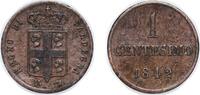 Tripoli, Regency of 1 Centesimo Piedmont-Sardinia, Kingdom of Italian states 1842 V 1 Centesimo - Carlo Alberto Copper (1932650) 0.96g AU KM 138 -