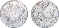 Mexico 8 Reales Mexico Federal Republic 1881 Ca MG 8 Reales 陳 上 Silver (.903) Chihuahua Mint (1085000) 26.93g VF Chopmarked KM 377 -