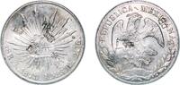 Mexico 8 Reales Mexico Federal Republic 1873 A AM 8 Reales 昌 全 古 Silver (.903) Alamos Mint (509000) 26.89g XF Chopmarked KM 377 -