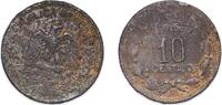 Mexico 10 Centavos Guerrero, State of state of guerrero 1915 GRO 10 Centavos (Atlixtac; with dot) Copper 7.4g VF KM 645 -