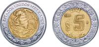 Mexico 5 Pesos Mexico United Mexican States 2001 Mo 5 Pesos Bimetallic: aluminium bronze centre in stainless steel ring Mexican Mint (79169000) -