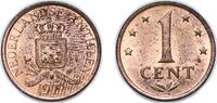 Netherlands Antilles 1 Cent Netherlands Antilles Dutch colony 1971 1 Cent Bronze (95% copper, 4% tin, 1% zinc) royal dutch mint (3000000) 2.5g UNC KM 8 Schö -