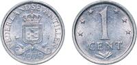 Netherlands Antilles 1 Cent Netherlands Antilles Dutch colony 1979 1 Cent Aluminium (97.25% aluminium, 2.5% magnesium, 0.25% Chrome) royal dutch mint (75120 -