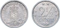 Netherlands Antilles 2½ Cents Netherlands Antilles Dutch colony 1985 2½ Cents Aluminium (97.25% aluminium, 2.5% magnesium, 0.25% chrome) royal dutch mint (102 -