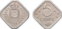 Netherlands Antilles 5 Cents Netherlands Antilles Dutch colony 1981 5 Cents Copper-nickel (75% copper, 25% nickel) royal dutch mint (1022999) 4.5g AU KM 13 S -
