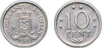 Netherlands Antilles 10 Cents Netherlands Antilles Dutch colony 1980 10 Cents Nickel royal dutch mint (1518000) 2g XF KM 10 Schön 51 -