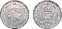 Netherlands Antilles 1 Gulden Netherlands Antilles Dutch colony 1971 1 Gulden - Juliana Nickel royal dutch mint (3000000) 9g XF KM 12 Schön 53 -