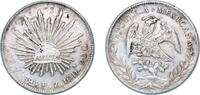 Mexico 8 Reales Mexico Federal Republic 1894 Zs FZ 8 Reales Silver (.903) Zacatecas Mint (3081000) 26.83g XF Chopmarked KM 377 -