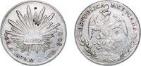 Mexico 8 Reales Mexico Federal Republic 1892 A ML 8 Reales Silver (.903) Alamos Mint (465000) 26.7g XF Chopmarked KM 377 -