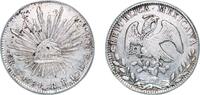 Mexico 8 Reales Mexico Federal Republic 1884 Go RR 8 Reales Silver (.903) Guanajuato Mint 26.93g XF KM 377 -