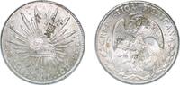 Mexico 8 Reales Mexico Federal Republic 1884 As ML 8 Reales Silver (.903) Alamos Mint 27.2g AU Chopmarked KM 377 -