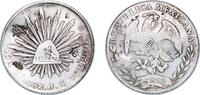 Mexico 8 Reales Mexico Federal Republic 1882 Zs JS 8 Reales Silver (.903) Zacatecas Mint 26.64g VF Chopmarked KM 377 -