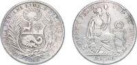 Peru 1 Sol Peru Republic 1888 TF 1 Sol Silver (.900) (Copper .100) (3147000) 25g XF KM 196 -