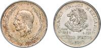 Mexico 5 Pesos Mexico United Mexican States 1953 Mo 5 Pesos Silver (.720) (Copper .280) (20376000) 27.89g AU KM 467 -