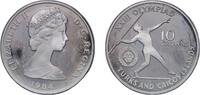 Turks and Caicos Islands 10 Crowns Turks and Caicos Islands British Overseas Territory 1984 CHI 10 Crowns - Elizabeth II (Javelin) Silver (.925) (2160) 23.59g PF K -