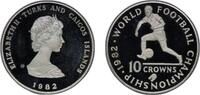 Turks and Caicos Islands 10 Crowns Turks and Caicos Islands British Overseas Territory 1982 CHI 10 Crowns - Elizabeth II (World Football Championship - Soccer Play -