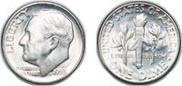 United States 1 Dime United States Federal republic 1955 S 1 Dime Roosevelt Silver Dime Silver (.900) San Francisco Mint (18500000) 2.54g UNC KM 19 -