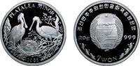 North Korea Democratic Peoples Republic 2005 7 Won - Platalea Minor Silver (.999) 20g PF