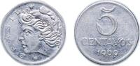 Brazil 5 Centavos Brazil Federative Republic of Brazil 1969 5 Centavos Stainless steel Casa da Moeda do Brasil Mint (548716303) 2.6g XF KM 577.1 S -