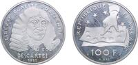 France 100 Francs France Fifth Republic 1991 100 Francs (Rene Descartes) Silver (.900) (3965161) 15g PF F 459 KM 996 Gad 906 -