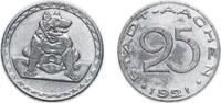 Germany 25 Pfennigs Germany City of Aachen Weimar Republic 1921 25 Pfennig - Aachen Iron (597500) 5.15g XF Funck 1.21 -