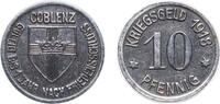 Germany 10 Pfennigs Germany City of Koblenz 1918 10 Pfennig - Coblenz Iron (3200000) 2.9g XF Funck 80.1A Men05 4526.1 Men18 5727.1 -
