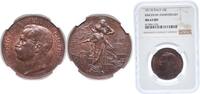 Italy 10 Centesimi Italy Kingdom 1911 R 10 Centesimi - Victor Emmanuel III (Kingdom Anniversary) Copper Rome Mint (2000000) 10g NGC MS 63 KM 51 -