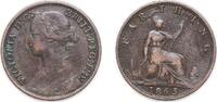 Great Britain 1 Farthing Great Britain United Kingdom 1865 1 Farthing - Victoria (2nd portrait; 1st type) Bronze Royal Mint (Tower Hill) (4659200) 2.76g -