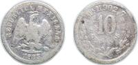 Mexico 10 Centavos Mexico 1885 Mo M 10 Centavos Silver (.903) Mexico City Mint (470000) 2.5g VF KM 403 -
