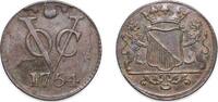 Netherlands East Indies Indonesia Netherlands East Indies 1754 1 Duit (Utrecht) Copper Royal Dutch Mint 3g XF KM 111.1 Scholt II 745 Scholt II 656 Sc