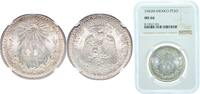 Mexico 1 Peso Mexico United Mexican States 1943 M 1 Peso Silver (.720) Mexico City Mint (47662000) 16.6g NGC MS 66 KM 455 -