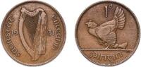 Ireland 1 Penny Ireland Irish Free State 1931 1 Pingin Bronze Royal Mint (Tower Hill) (2400000) 9.4g VF KM 3 Sp 6630 -
