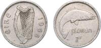 Ireland 2 Shillings Ireland Republic 1966 2 Shillings / 1 Florin Copper-nickel Royal Mint (Tower Hill) (3625000) 11.24g XF KM 15a Sp 6639 -