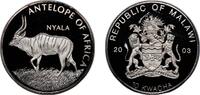 Malawi 10 Kwacha Malawi Republic 2003 10 Kwacha (Nyala) Silver plated brass 18.94g PF KM 103 Schön 70.5 -