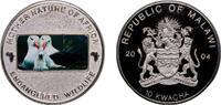 Malawi 10 Kwacha Malawi Republic 2004 10 Kwacha (Seagulls) Silver plated copper-nickel 29.11g PF KM Pn15 -