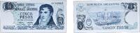 Argentina 5 Pesos Argentina Federal Republic 1975 5 Pesos (with DECRETO-LEY on Obverse) Paper UNC P 294 Bottero 2327 to 2333a -