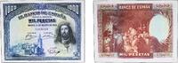 Spain 1928 1000 Pesetas Paper AU P 78