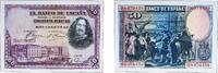 Spain 1928 50 Pesetas Paper (60000000) UNC P 75