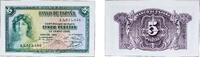Spain Second Republic 1935 5 Pesetas (Silver Certificate) Paper UNC P 85