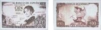 Spain 1965 100 Pesetas Paper UNC Bent Central P 150